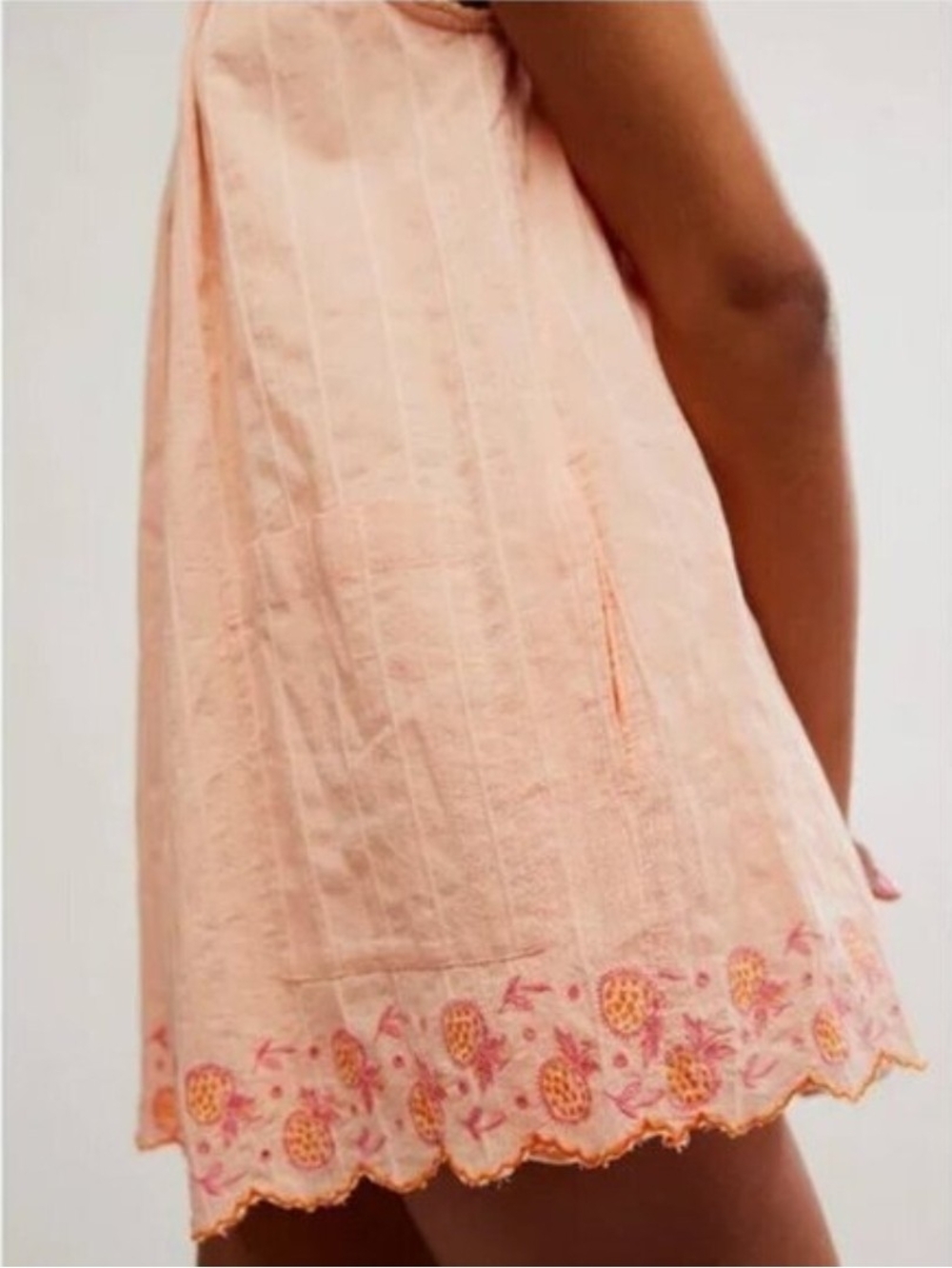 Women's Pink Latecia Smocking Detail Babydoll Mini Dress S NWT - Picture 7 of 15